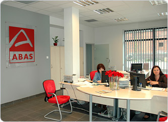 Dzial produkcji i sprzedazy firmy ABAS